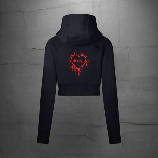 Unbreakable Heart Cropped Hoodie